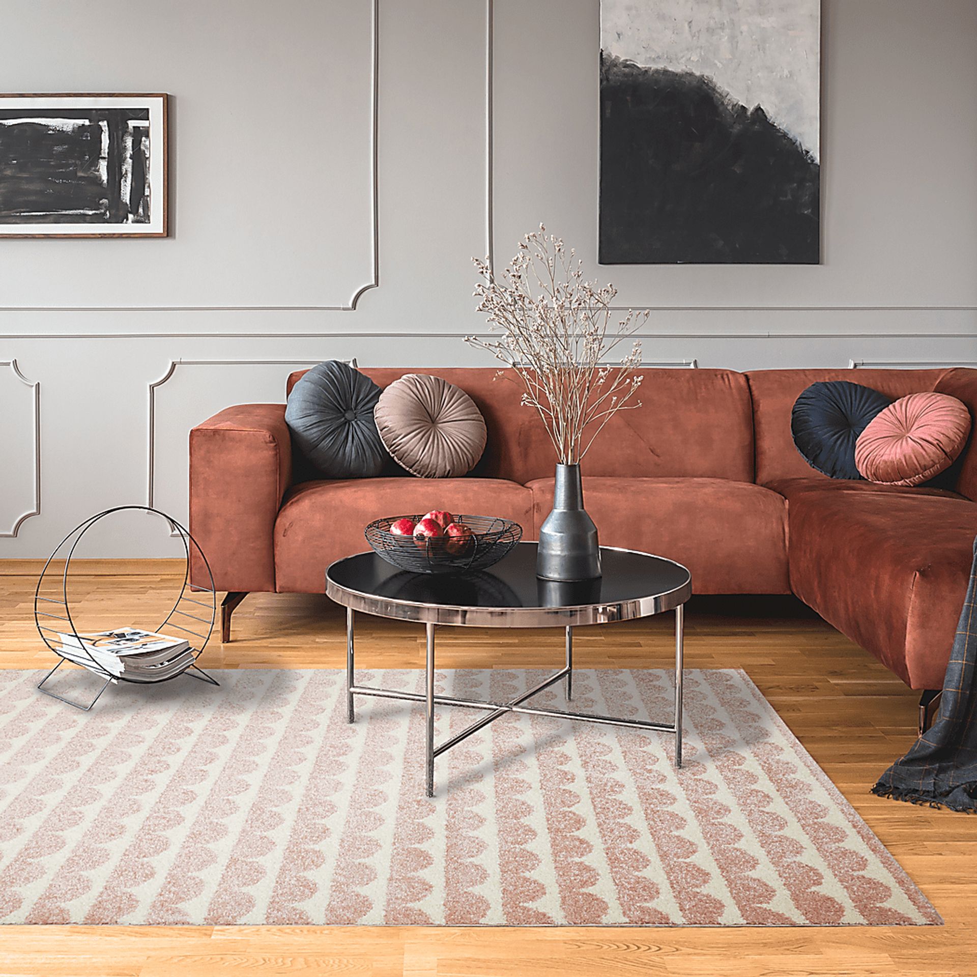 Kids Pretty Scales Pink 7'10 x 10' Rug - Image 2