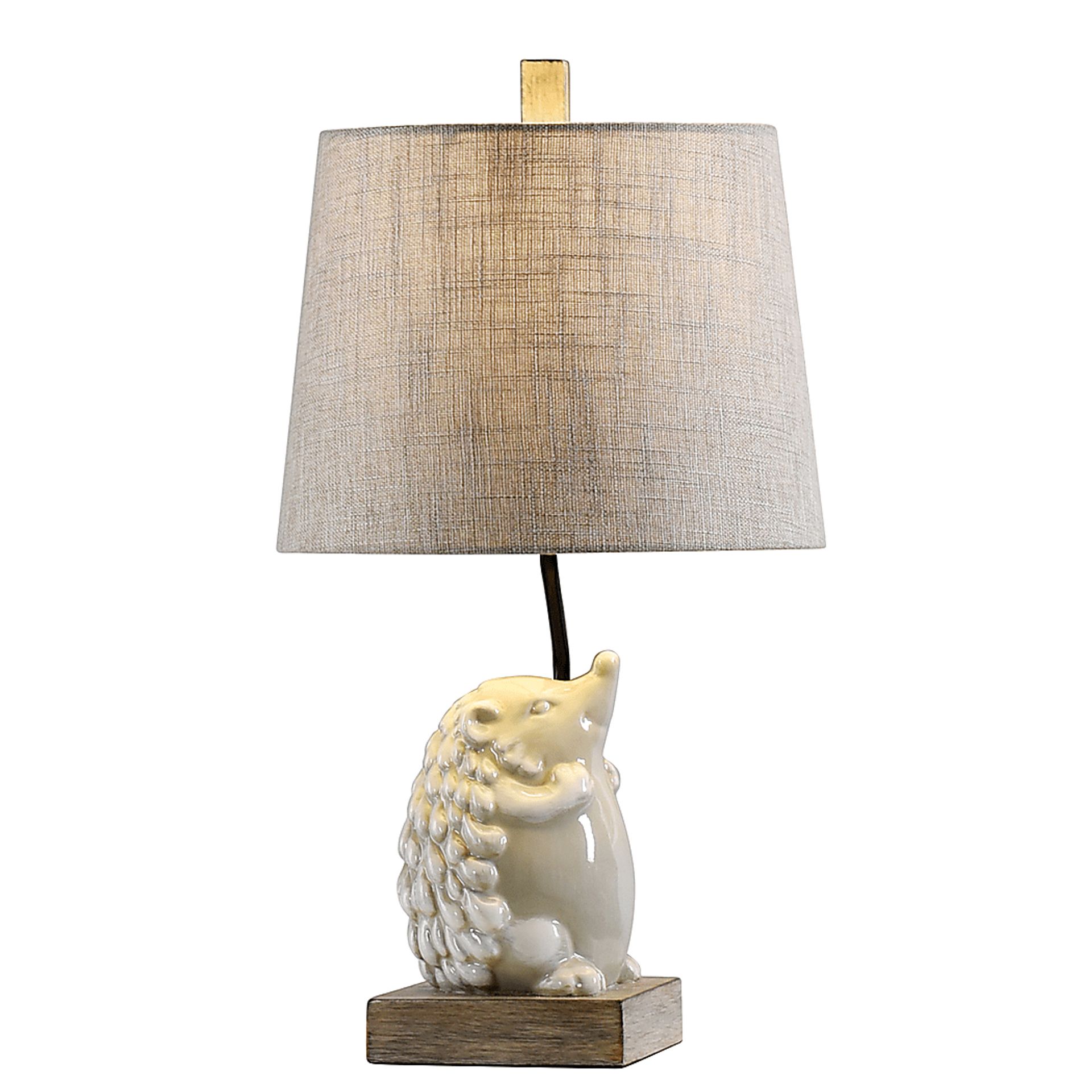Kids Prickly Hedgehog White Lamp - Image 2
