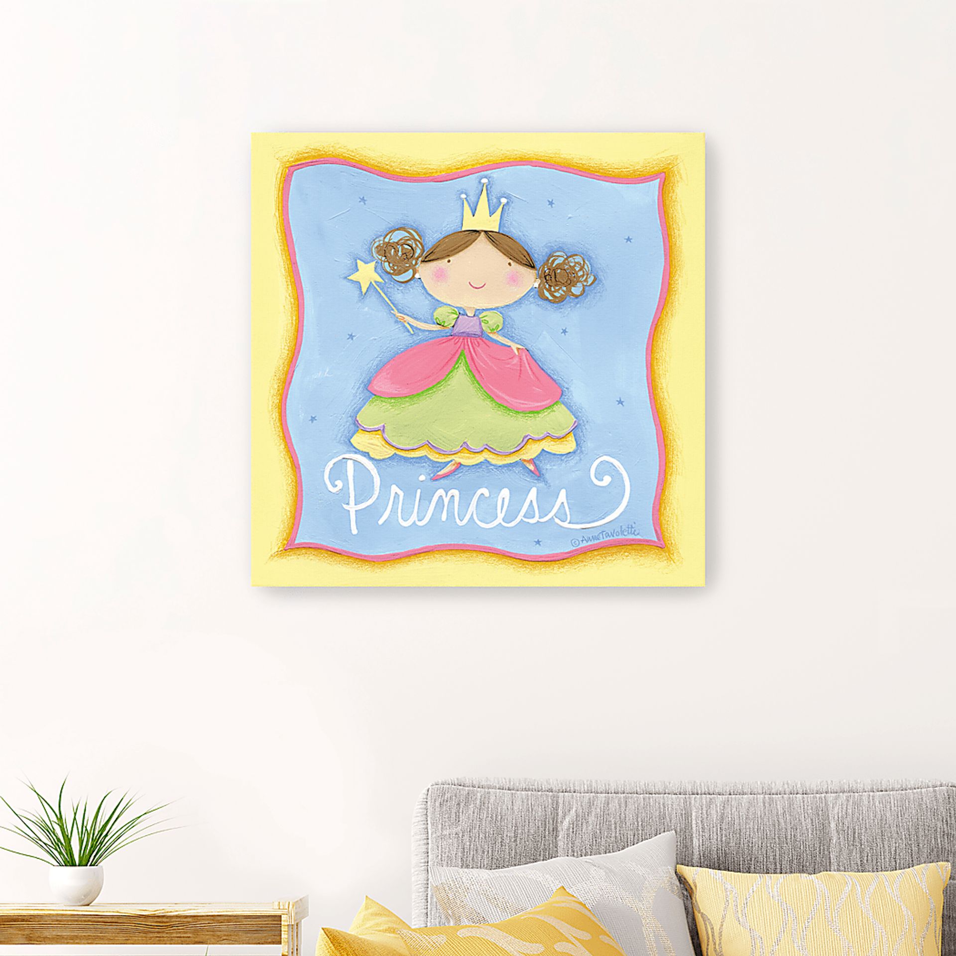Kids Princess Fairy Blue Artwork - Image 3