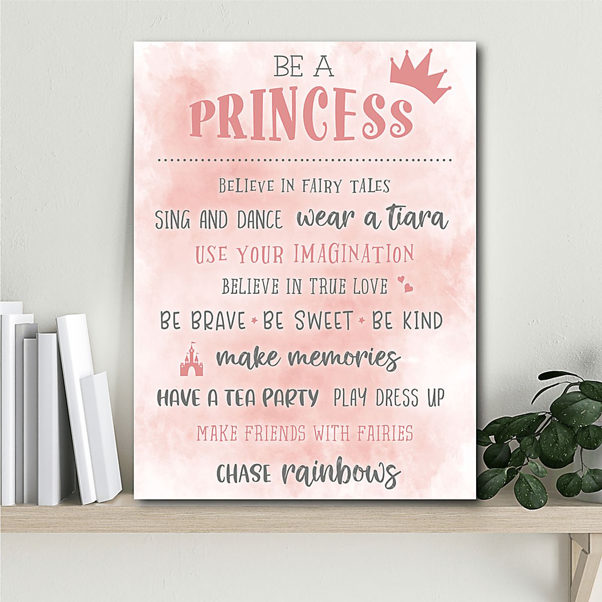 Princess Guidelines Pink Artwork | Rooms to Go