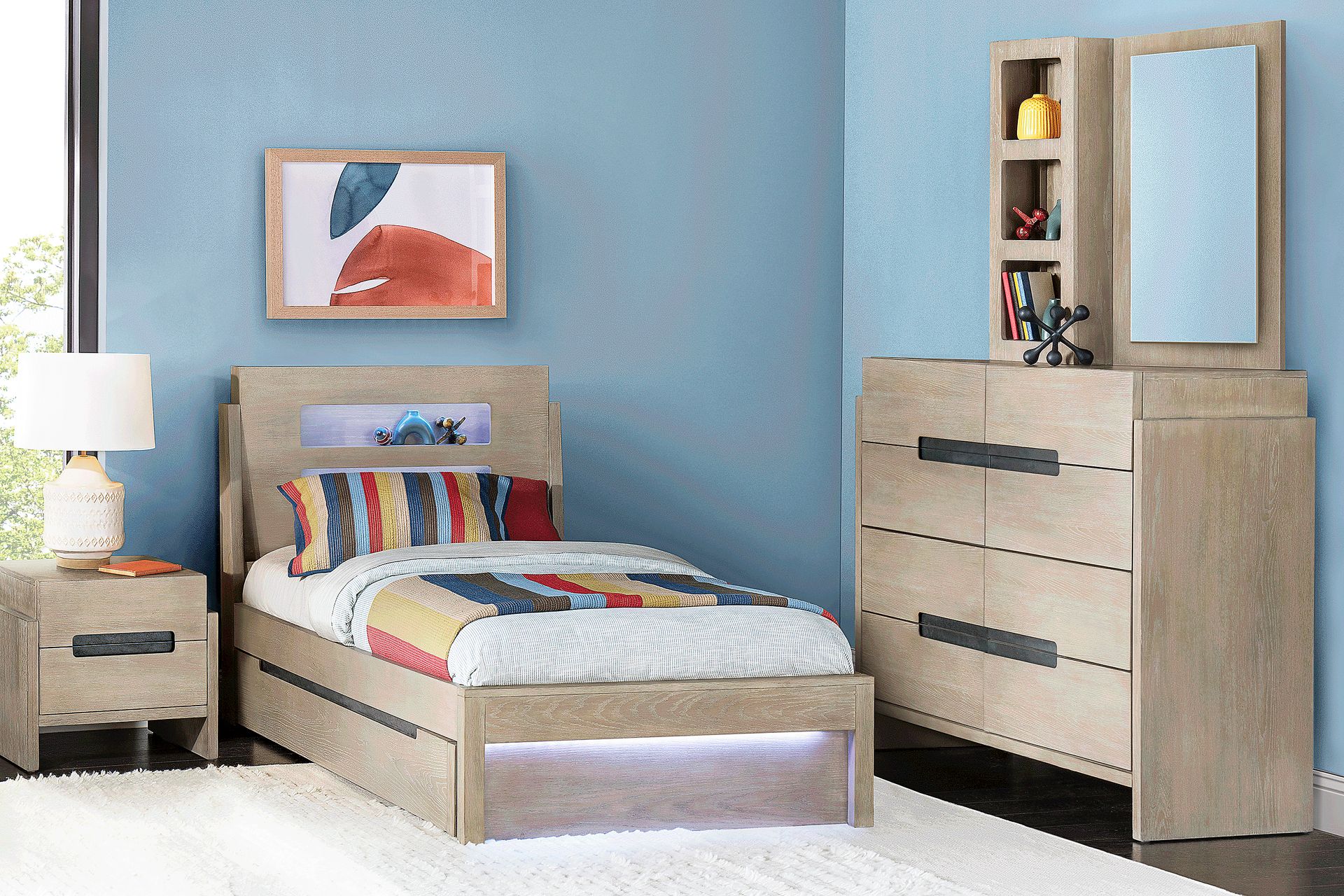 Kids Prism District Brown Full Panel Bedroom - Image 1