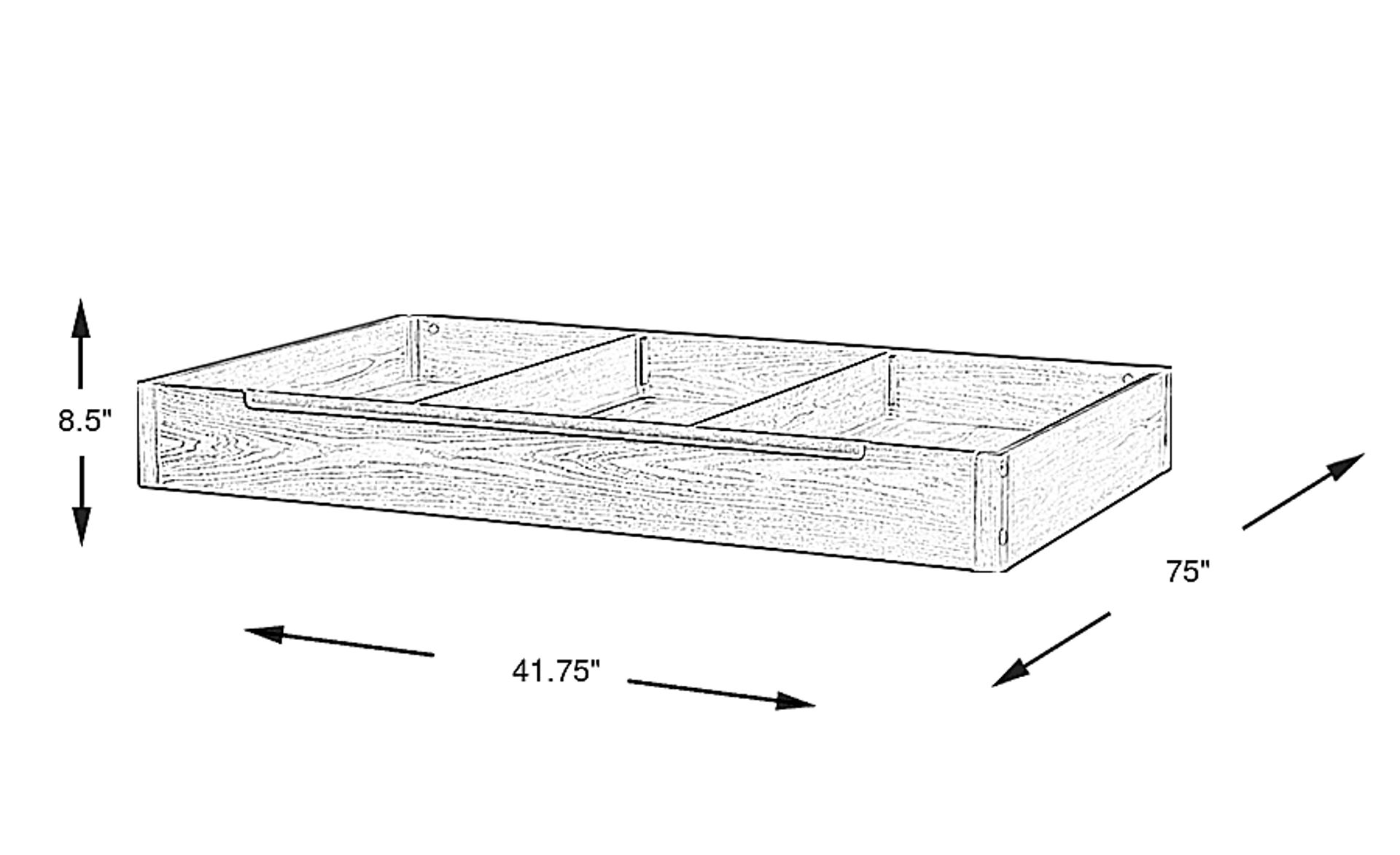 Dimension Image. Please refer to the Dimension Tab on this page for dimension details.