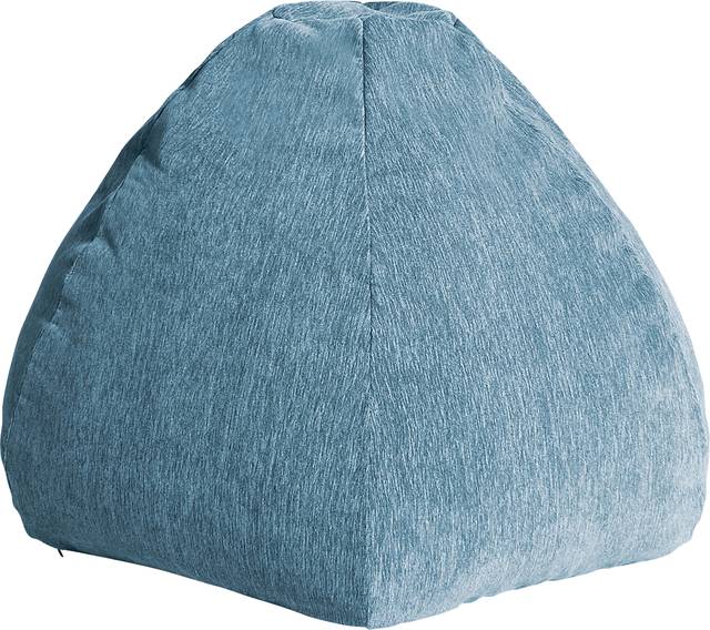 Kids Puffy Nest Blue Bean Bag Chair - Thumbnail - Image 1