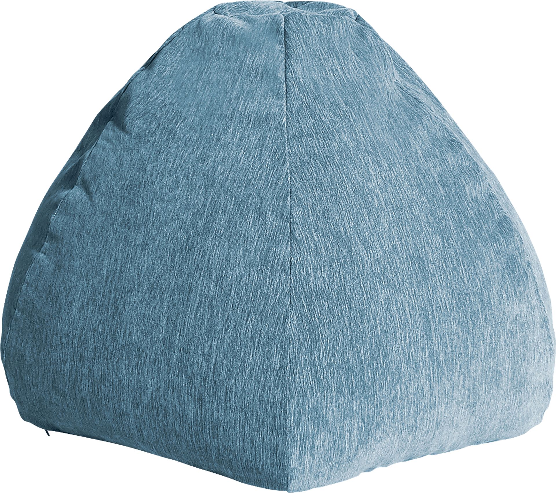 Kids Puffy Nest Blue Bean Bag Chair - Image 1