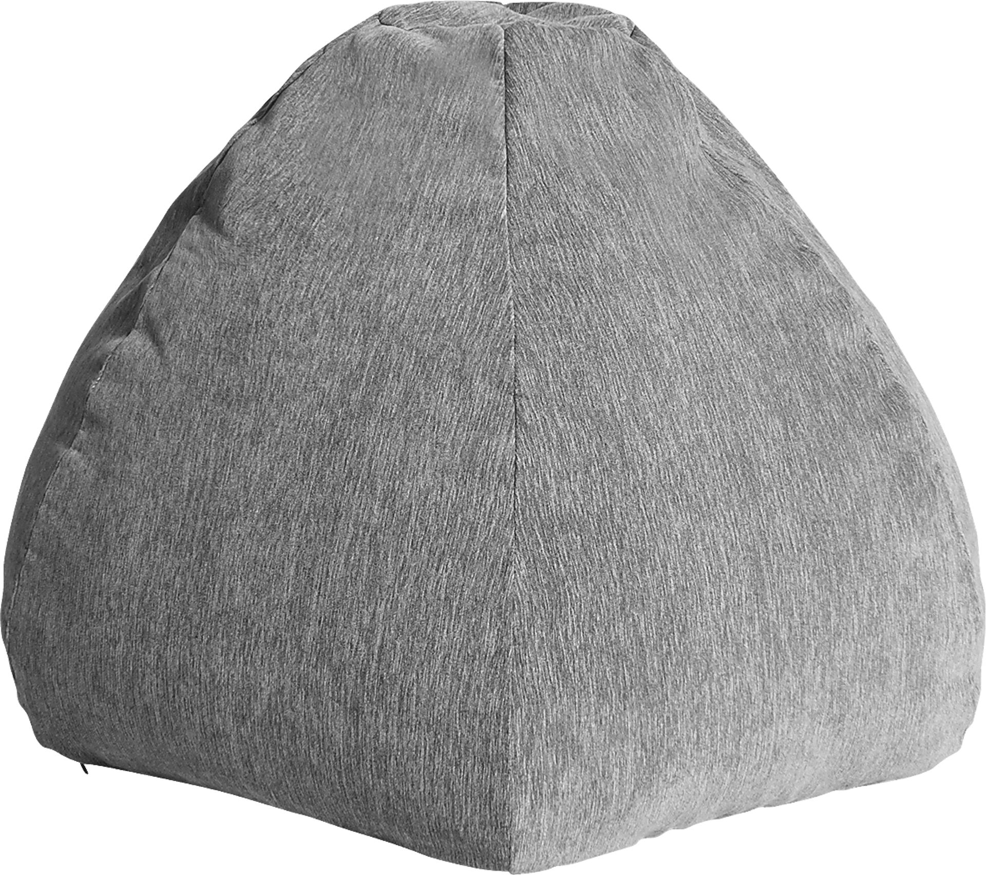 Kids Puffy Nest Gray Bean Bag Chair - Image 1