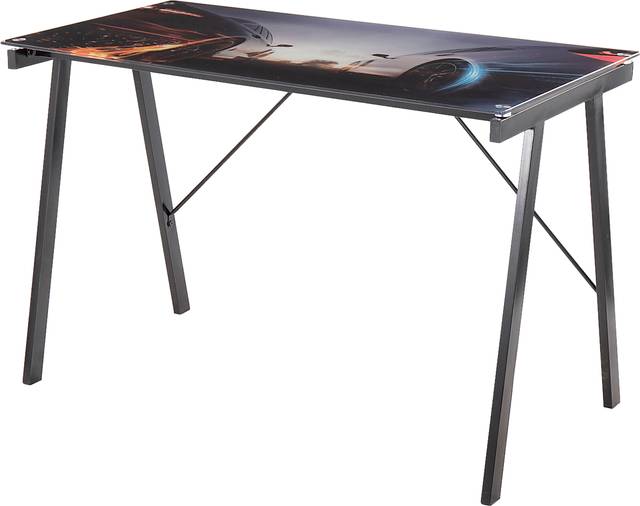 Kids Racers Black Graphic Desk - Thumbnail - Image 1