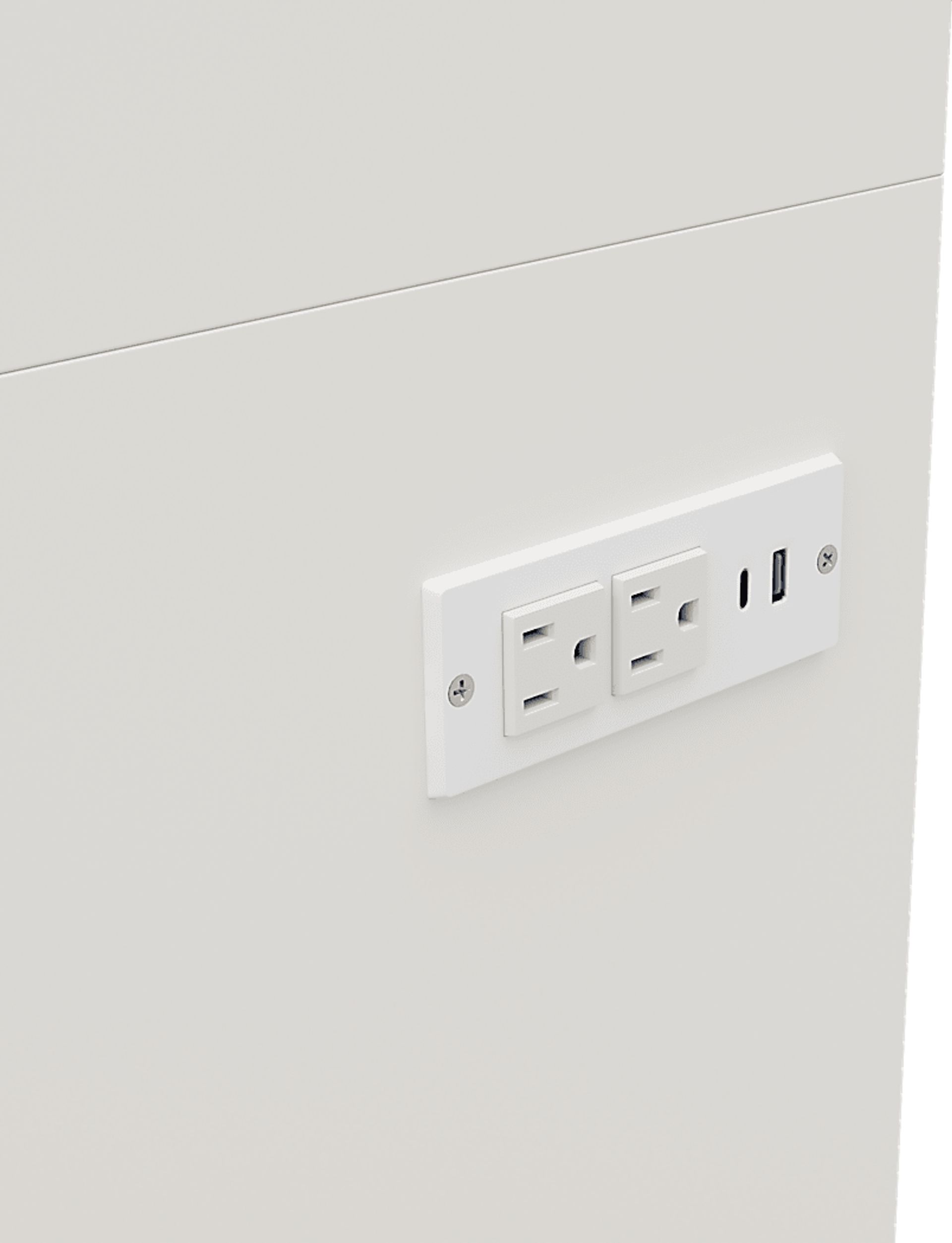 Kids Radiance White Double Pedestal Vanity Desk - Image 4