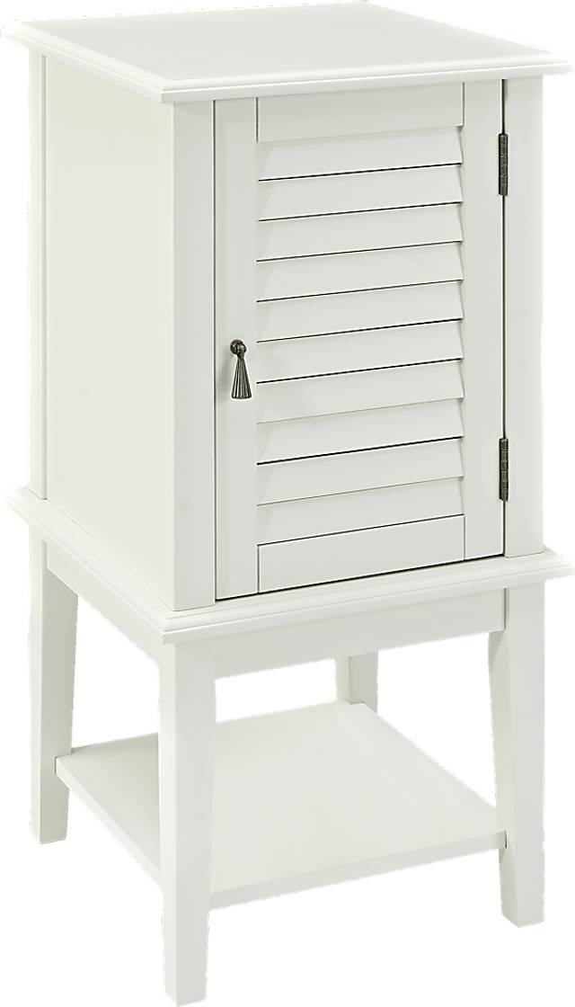 Raiden White Shutter Door Table - Thumbnail - Image 1