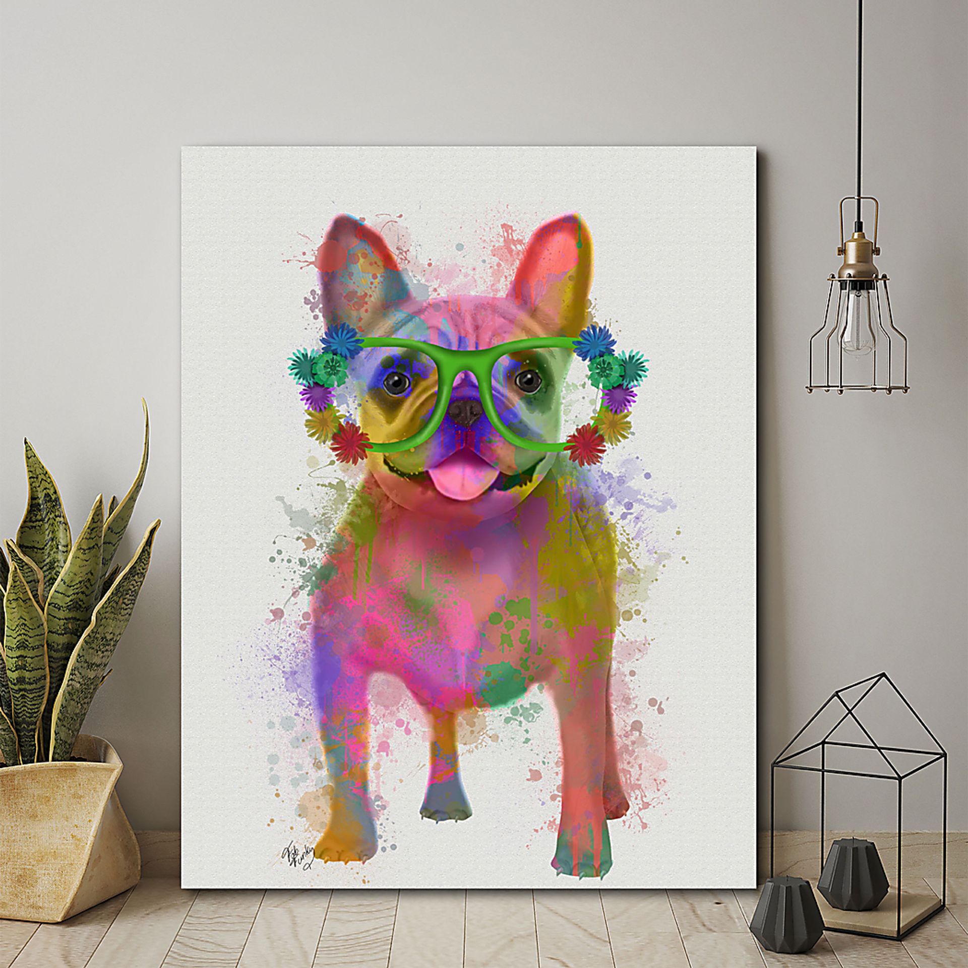 Kids Rainbow Aurora Pink Artwork - Image 2