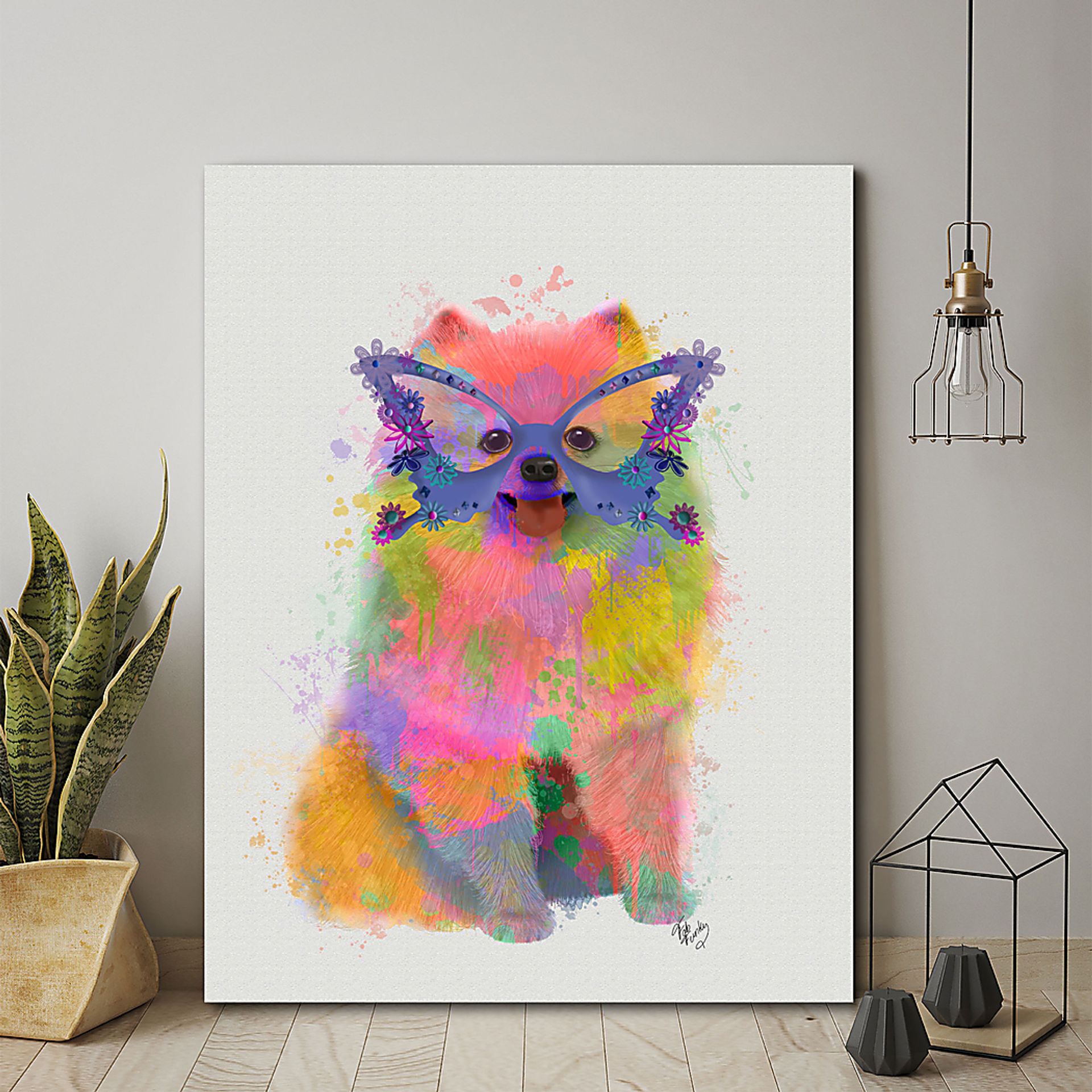 Kids Rainbow Ava Pink Artwork - Image 2