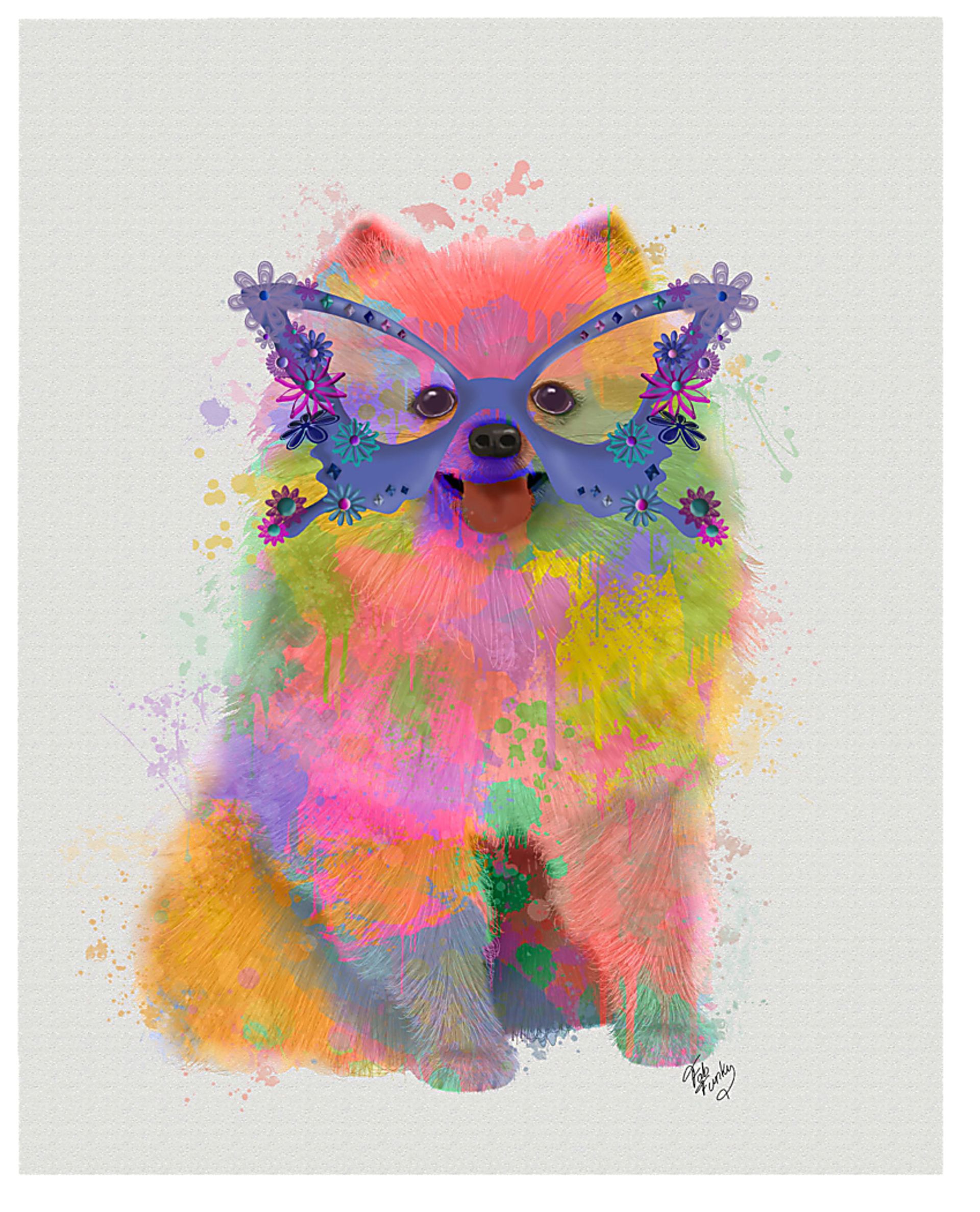 Kids Rainbow Ava Pink Artwork - Image 1