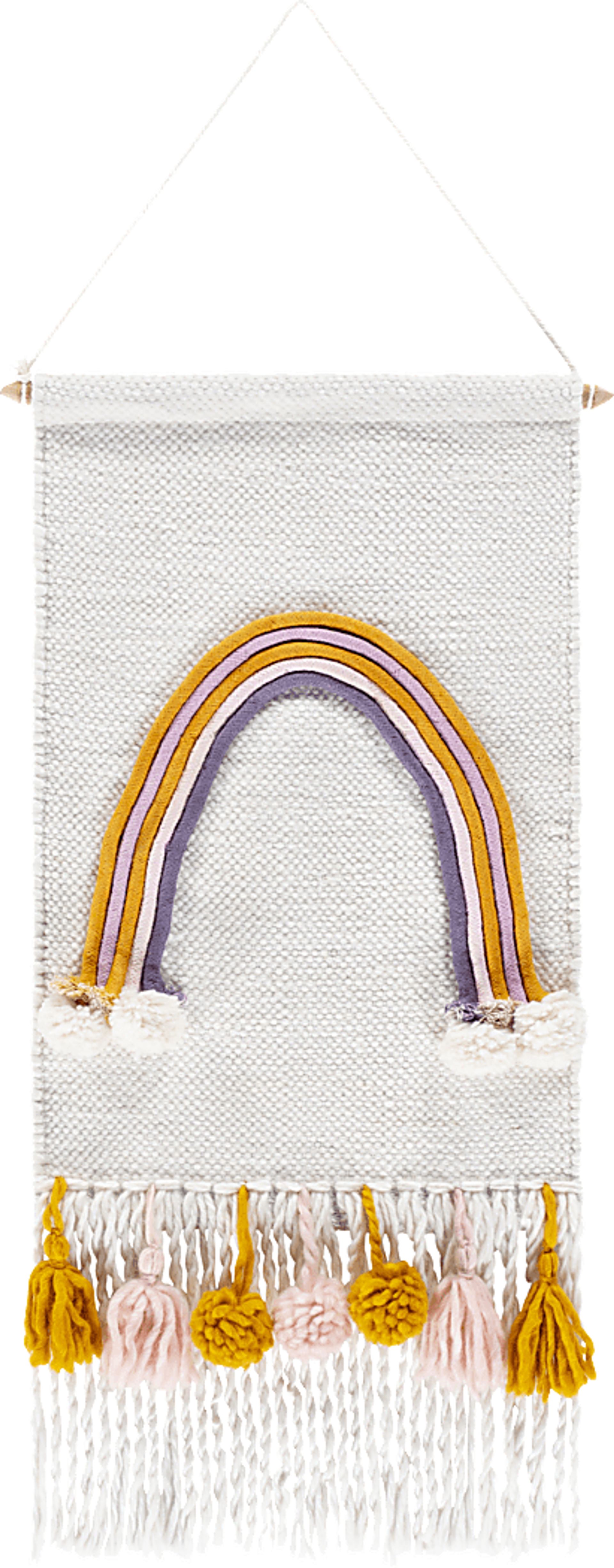 Kids Rainbow Bloom Cream Wall Decor - Image 1