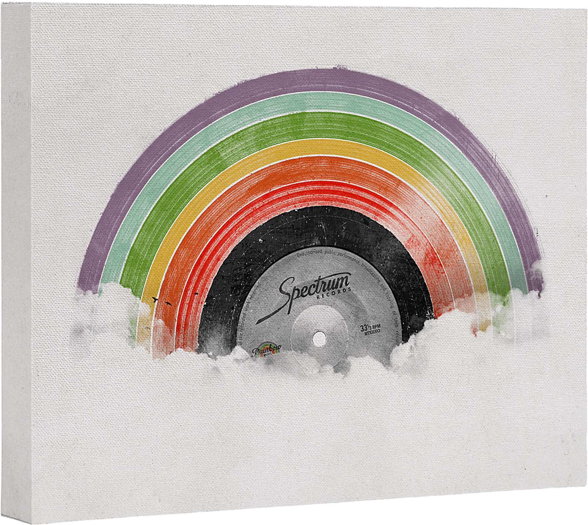 Kids Rainbow Classic I White Artwork - Image 1