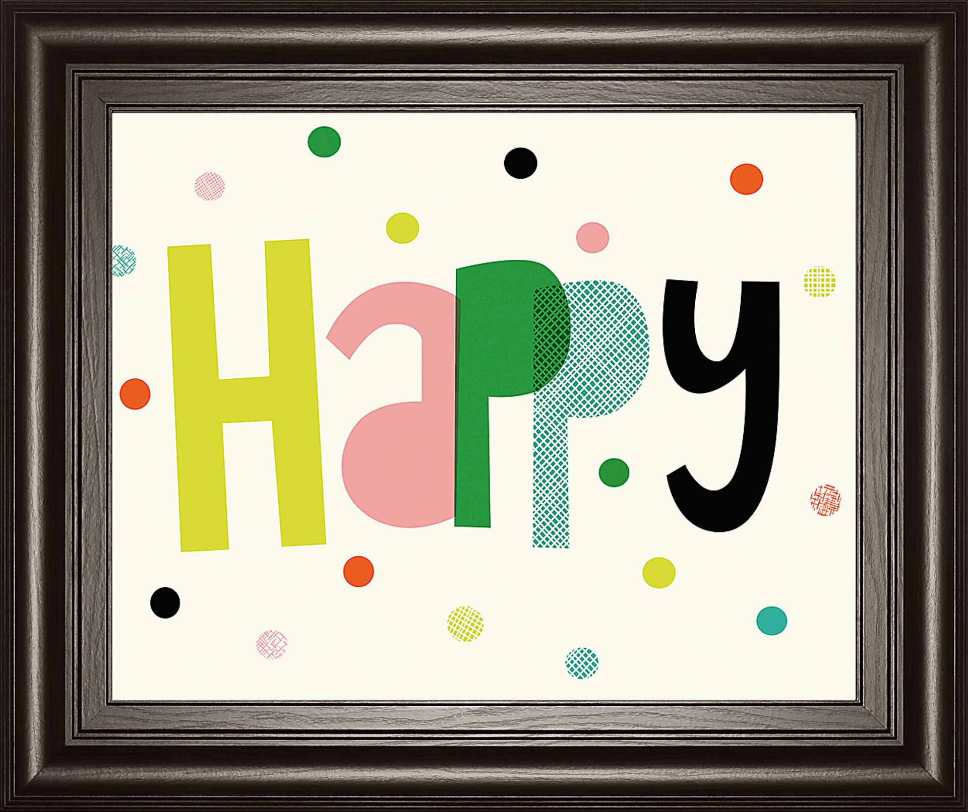 Kids Rainbow Dots White Artwork - Image 2