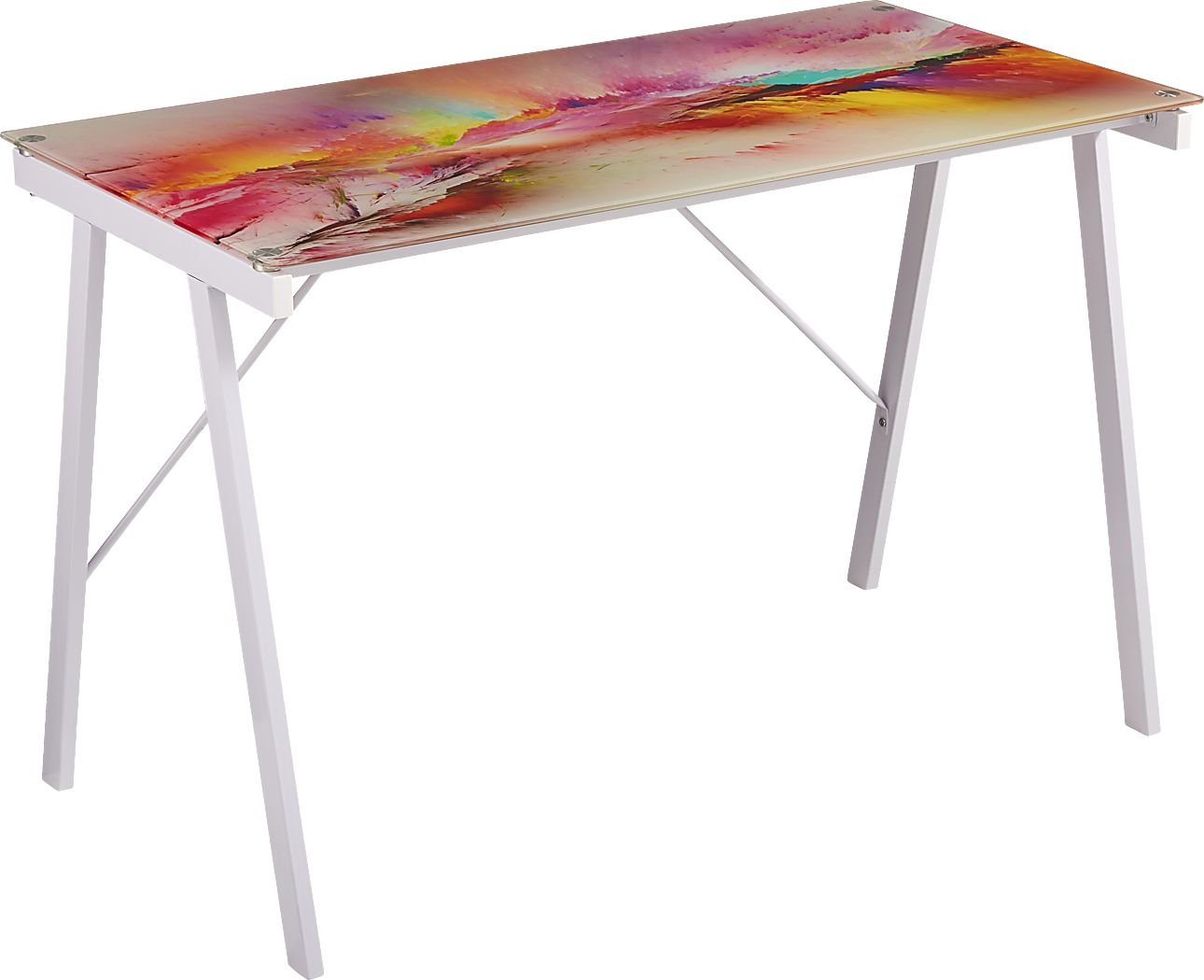 Kids Rainbow Falls Multi Graphic Desk Rooms To Go