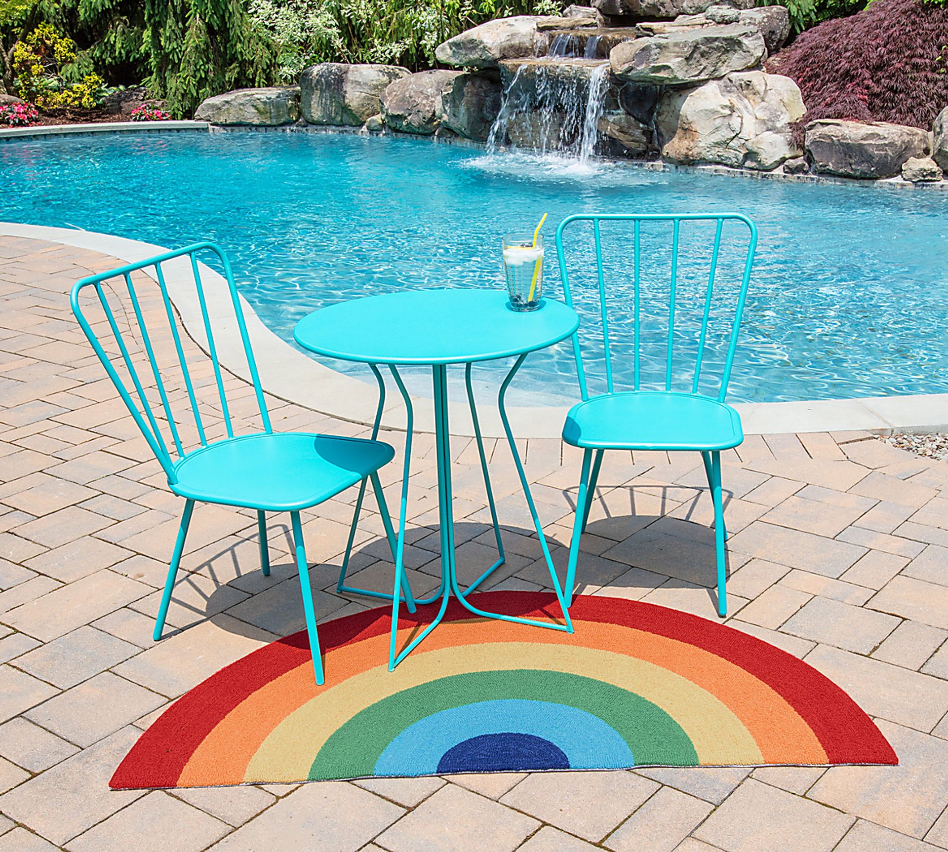Kids Rainbow Hues Red 1'5 x 2'10 Rug - Image 5