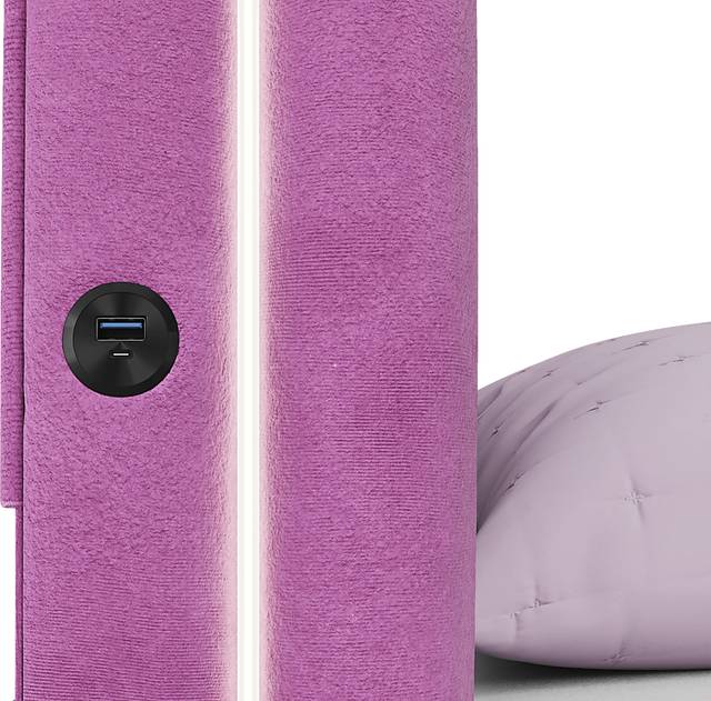 Kids Rainbow Joy Pink Twin Upholstered Bed - Thumbnail - Image 3