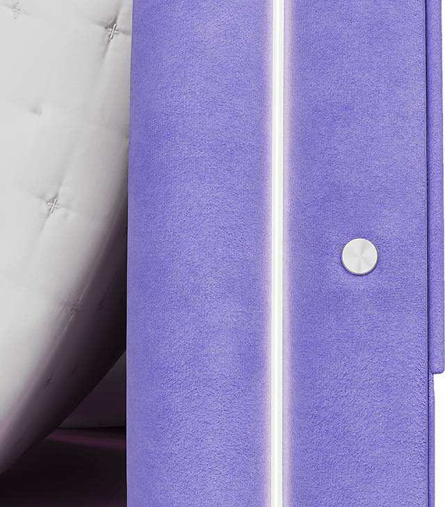 Kids Rainbow Joy Purple Full Upholstered Bed - Thumbnail - Image 4