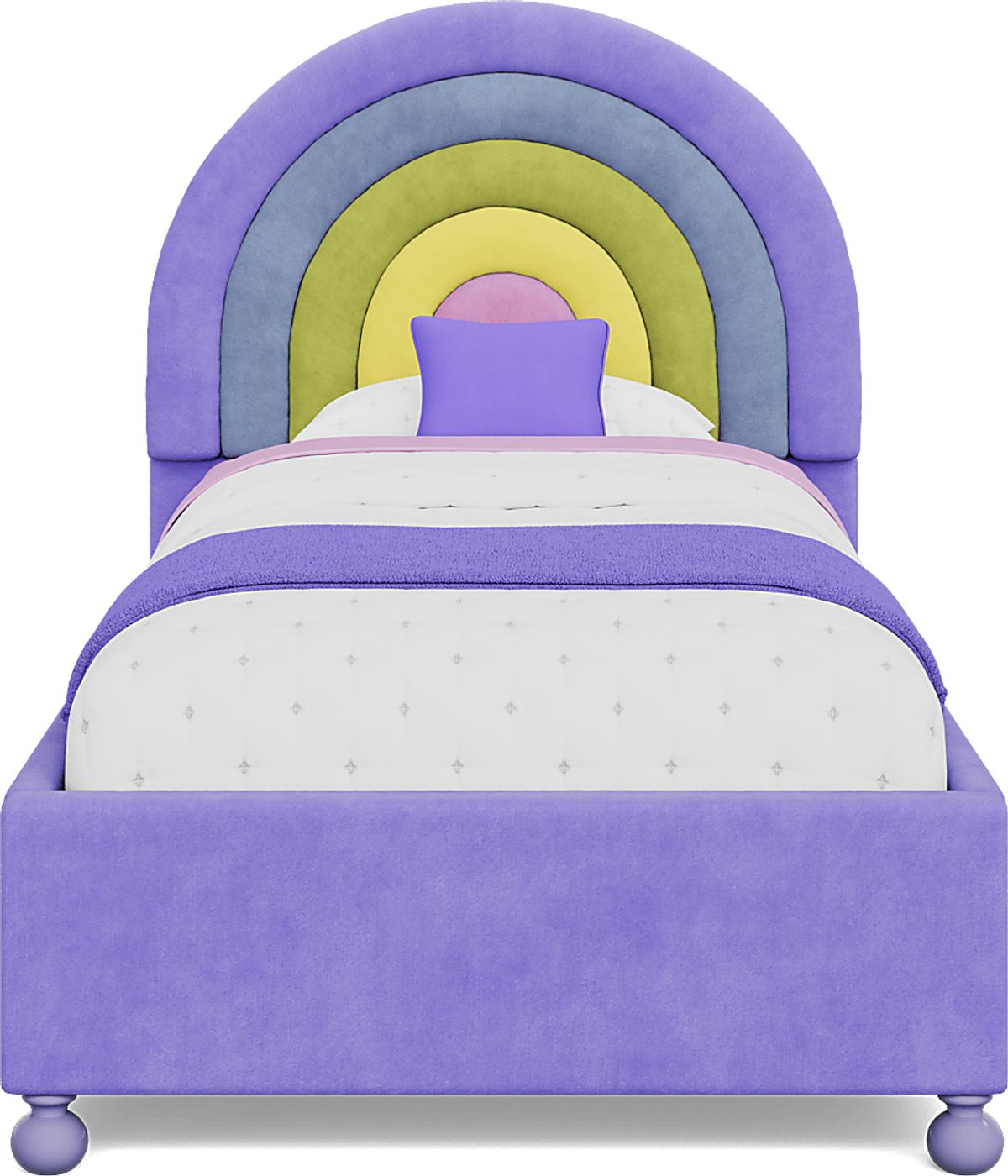 Cottage Colors 5 Pc White Purple Red Twin Bedroom Set With Dresser ...