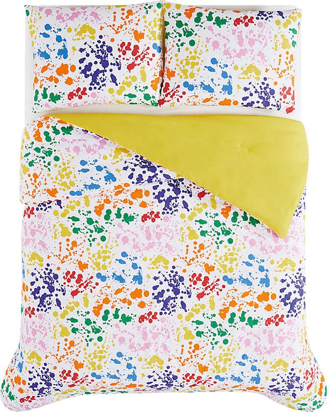Kids Rainbow Splatter Multi 2 Pc Twin Comforter Set - Thumbnail - Image 4