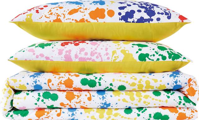 Kids Rainbow Splatter Multi 2 Pc Twin Comforter Set - Thumbnail - Image 5
