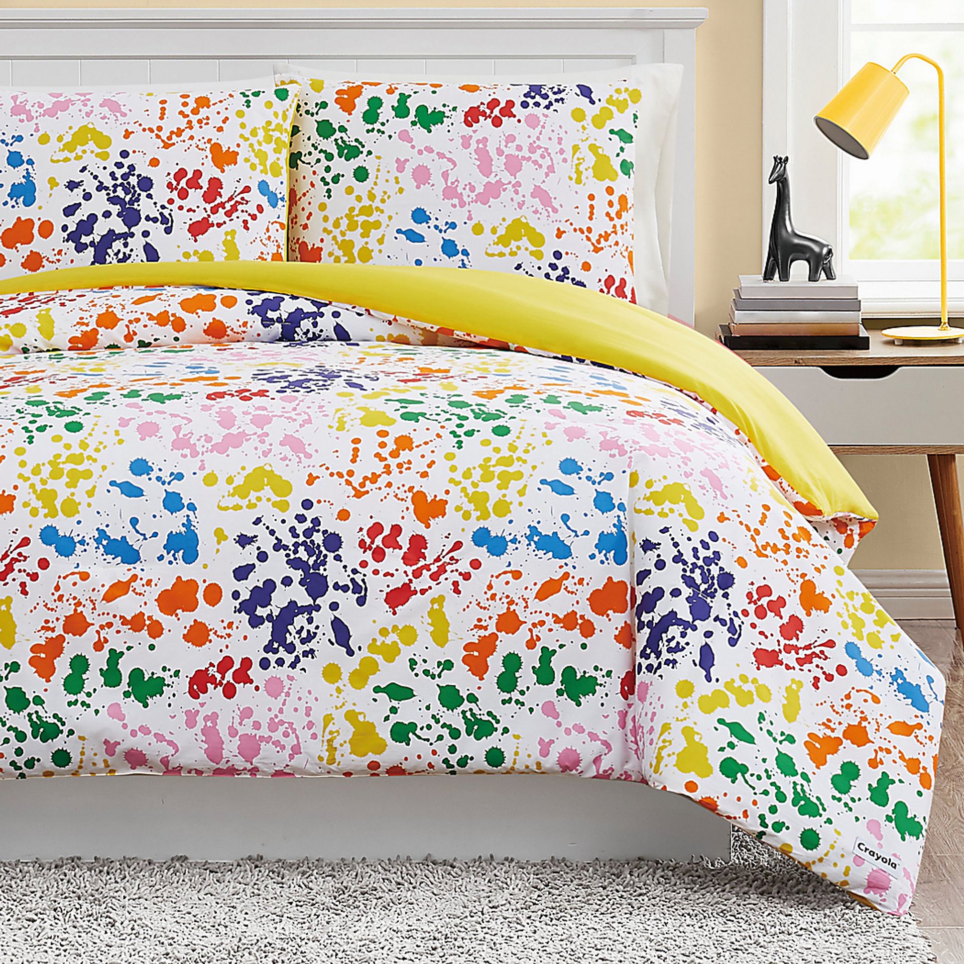 Kids Rainbow Splatter Multi 2 Pc Twin Comforter Set - Image 6