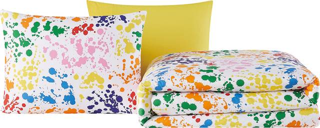 Kids Rainbow Splatter Multi 2 Pc Twin Comforter Set - Thumbnail - Image 1