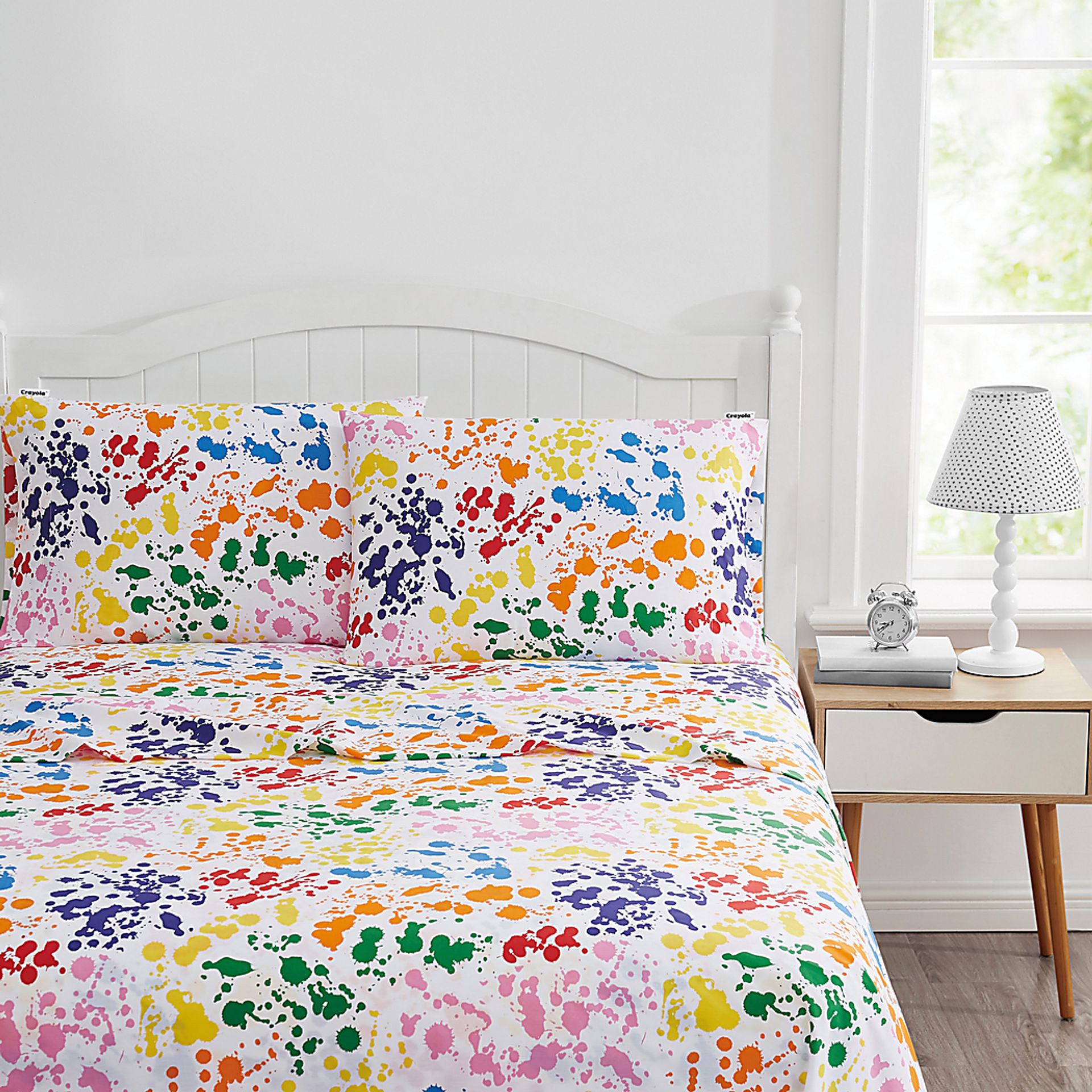 Kids Rainbow Splatter Multi 3 Pc Twin Sheet Set - Image 3