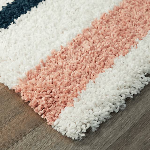 Kids Rainbow Stripe Cream 5'3 x 7' Rug - Thumbnail - Image 4