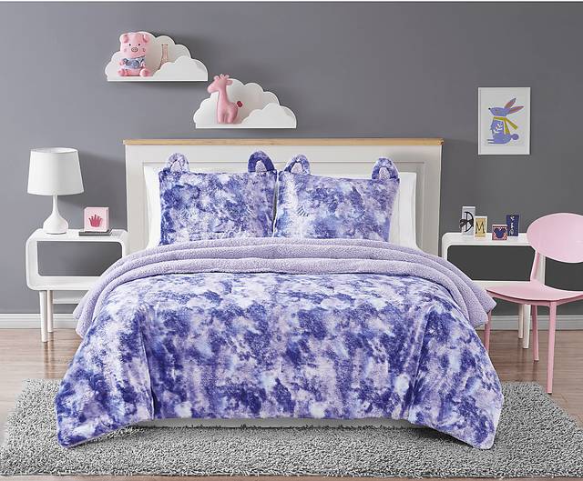Kids Rainbow Sweetie Purple 3 Pc Full/Queen Comforter Set - Thumbnail - Image 4