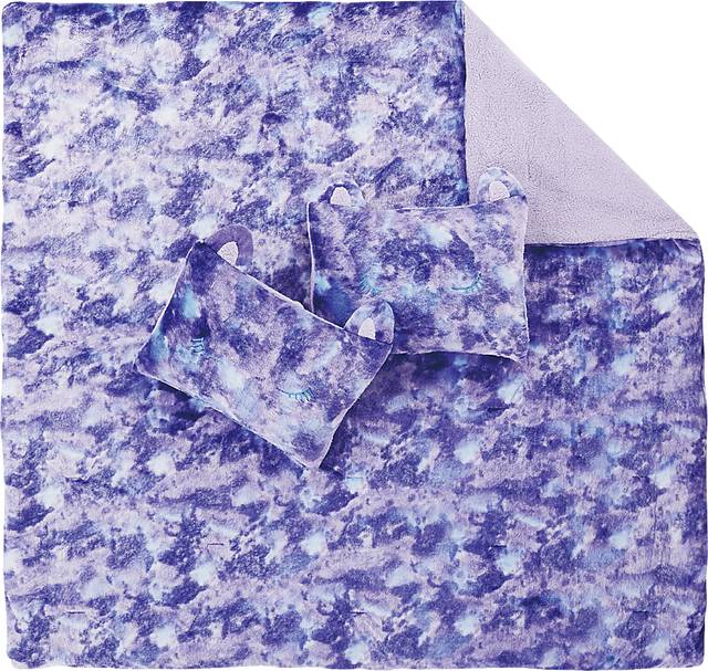 Kids Rainbow Sweetie Purple 3 Pc Full/Queen Comforter Set - Thumbnail - Image 1