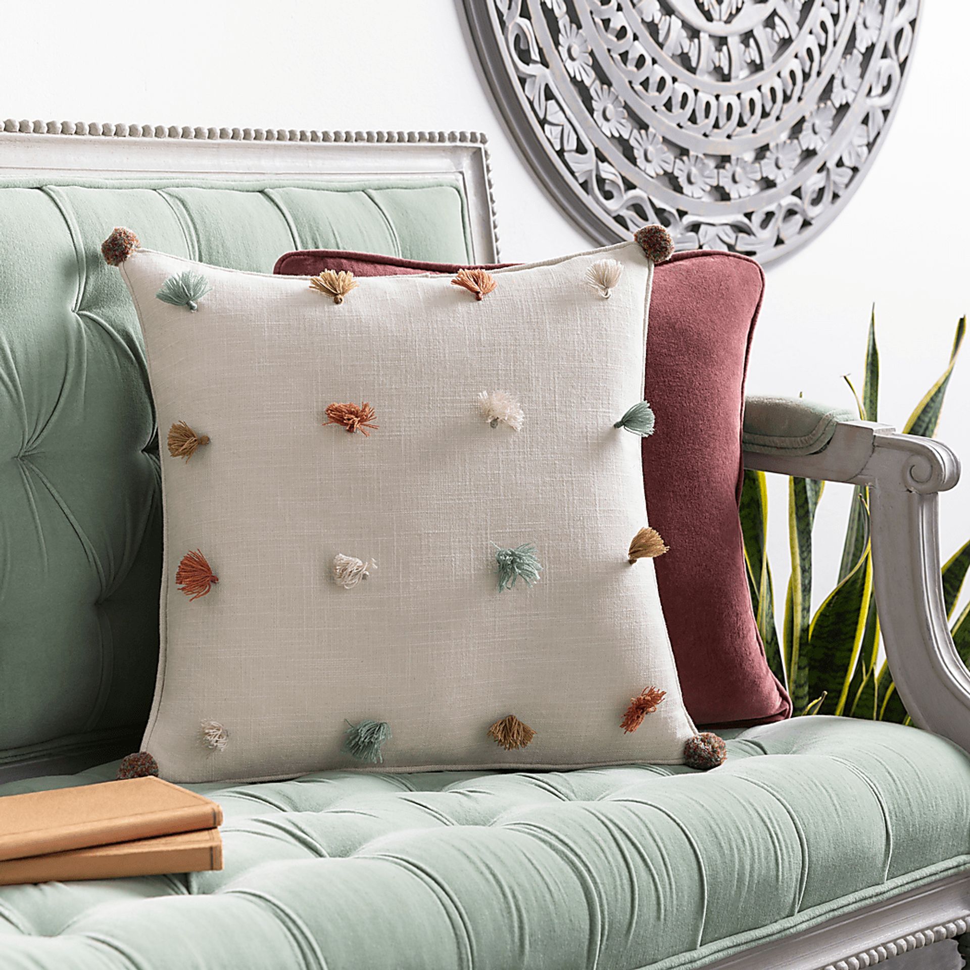 Kids Rainbow Tess Ivory Accent Pillow - Image 3