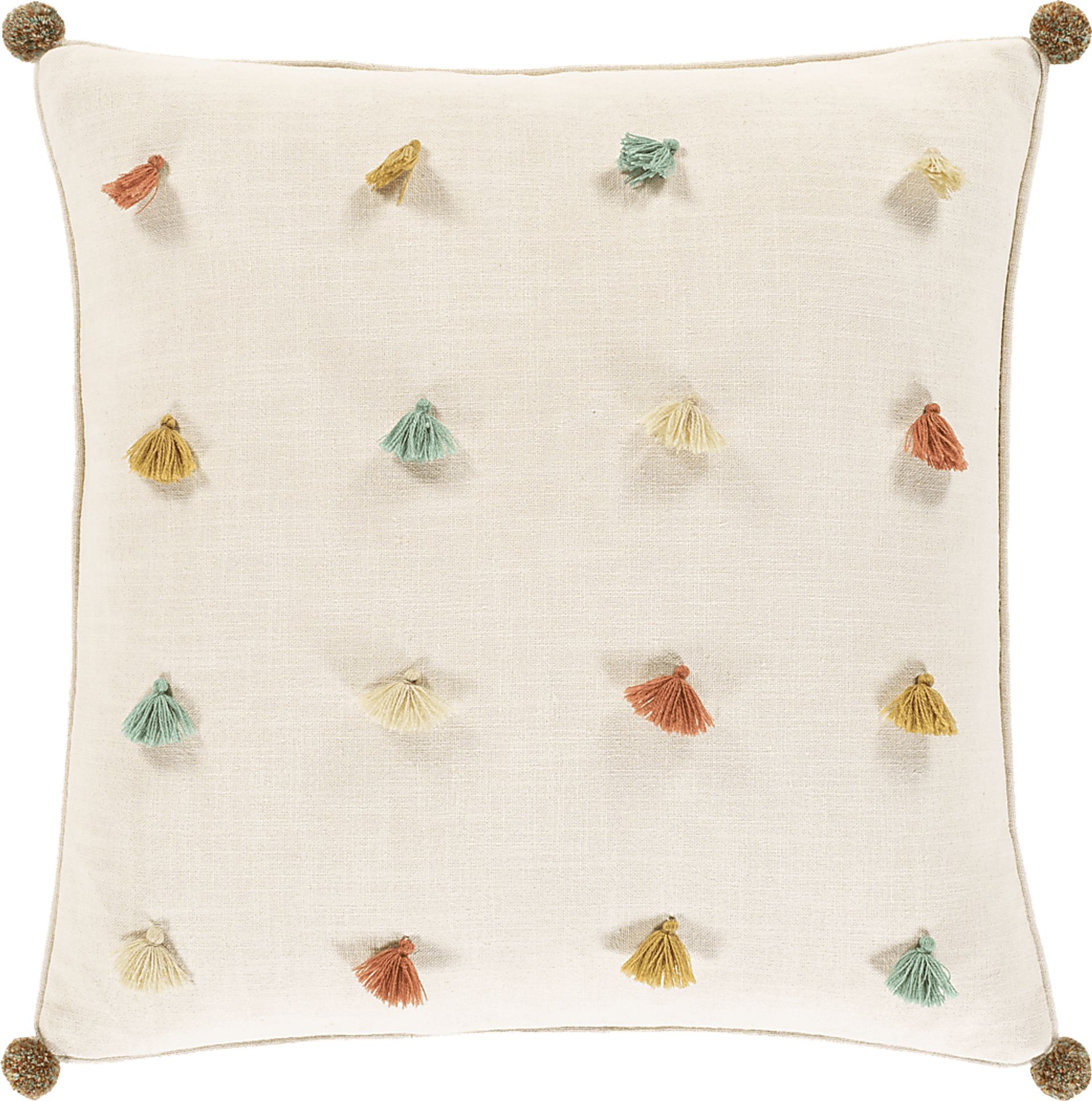 Kids Rainbow Tess Ivory Accent Pillow - Image 1