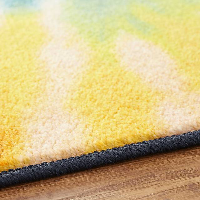 Kids Rainbow Wave Orange 3' x 5' Rug - Thumbnail - Image 10