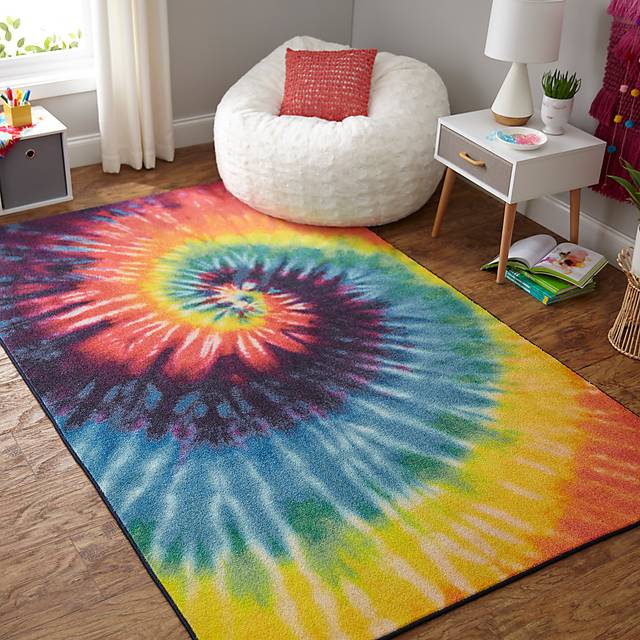 Kids Rainbow Wave Orange 3' x 5' Rug - Thumbnail - Image 12