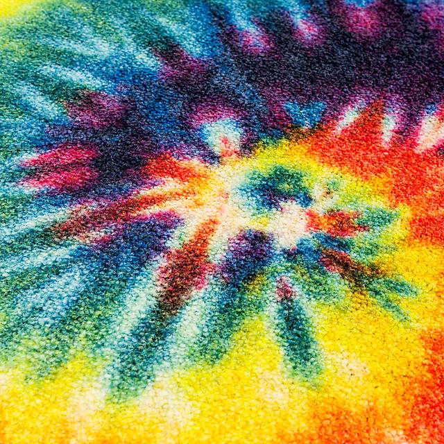 Kids Rainbow Wave Orange 3' x 5' Rug - Thumbnail - Image 2