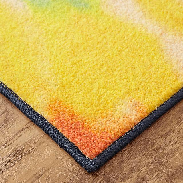 Kids Rainbow Wave Orange 3' x 5' Rug - Thumbnail - Image 8