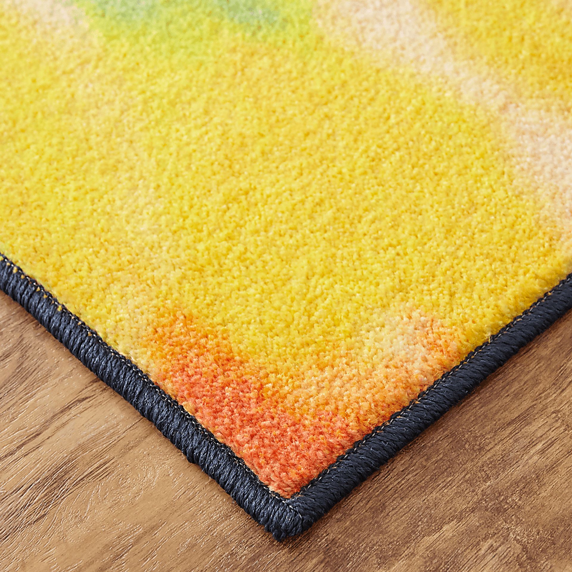 Kids Rainbow Wave Orange 3' x 5' Rug - Image 8