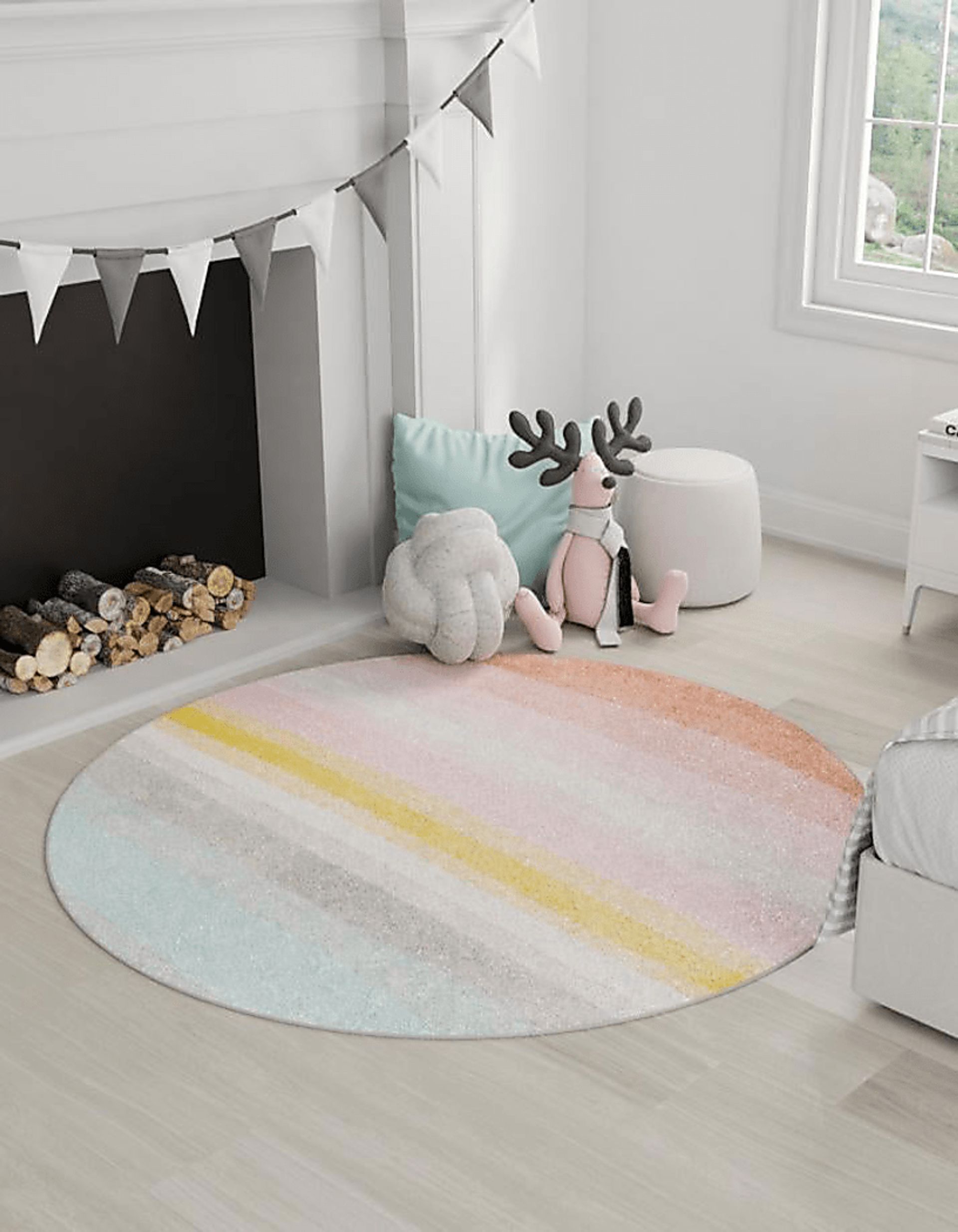 Kids Rainwares Multi 5'3 Round Rug - Image 2