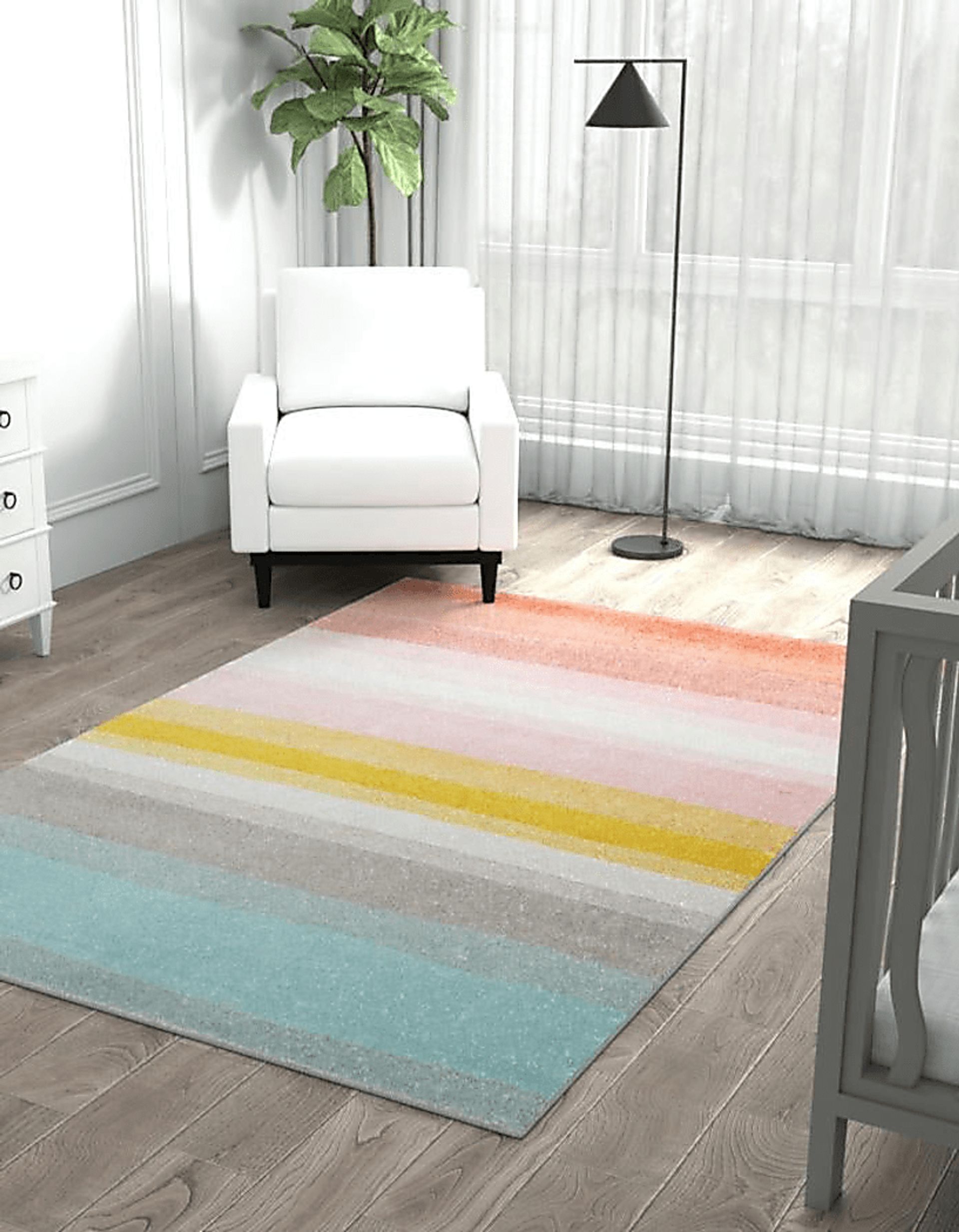 Kids Rainwres Multi 5'3 x 8' Rug - Image 4