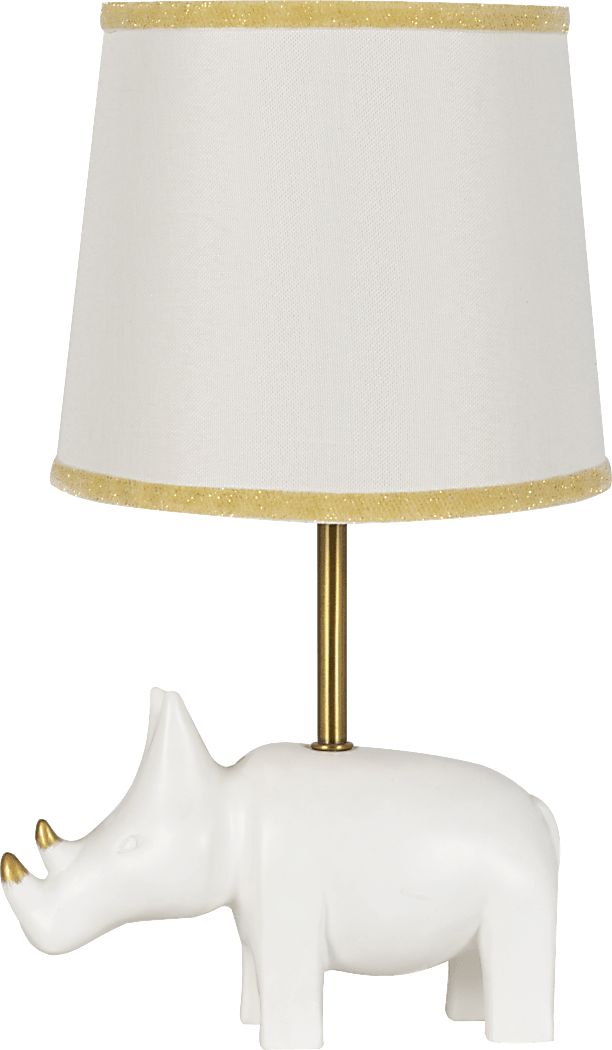 Kids Razzle Rhino Ivory Lamp