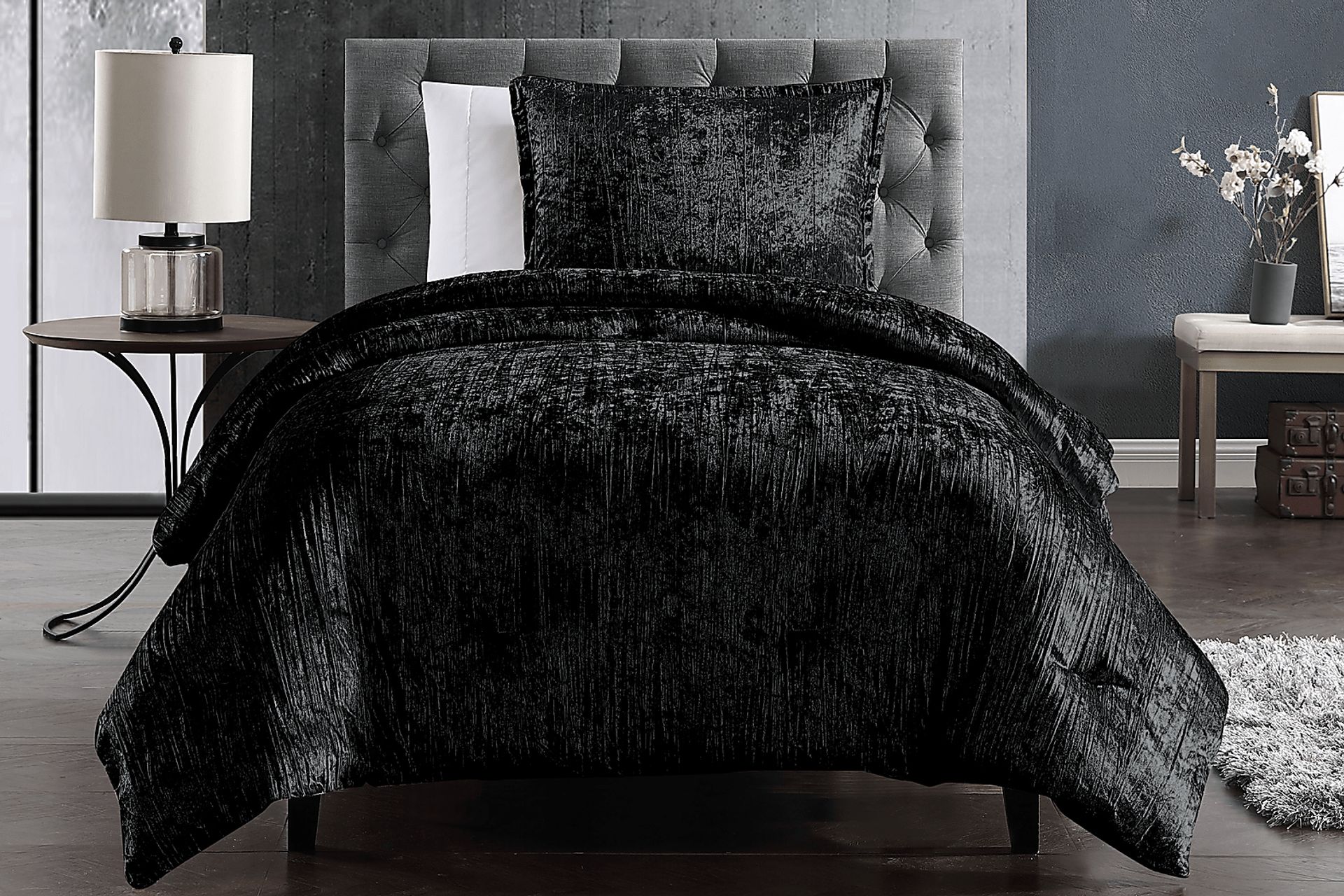 Kids Recine Black Twin Comforter Set - Image 1