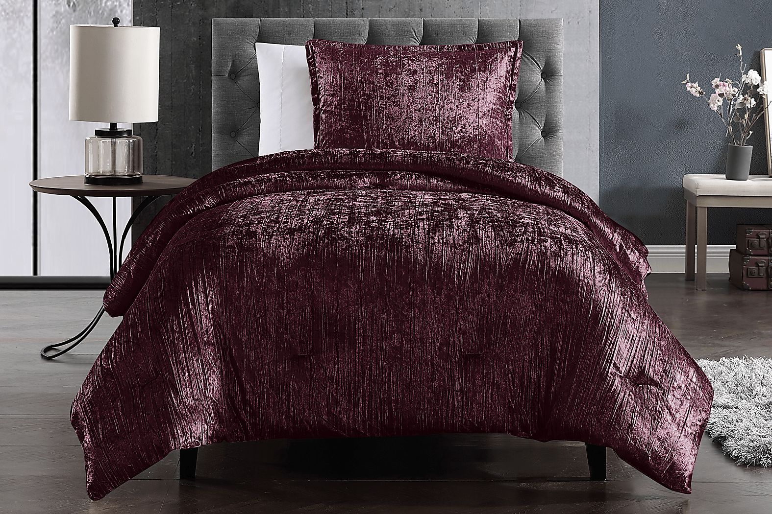 Kids Recine Purple Twin Comforter Set