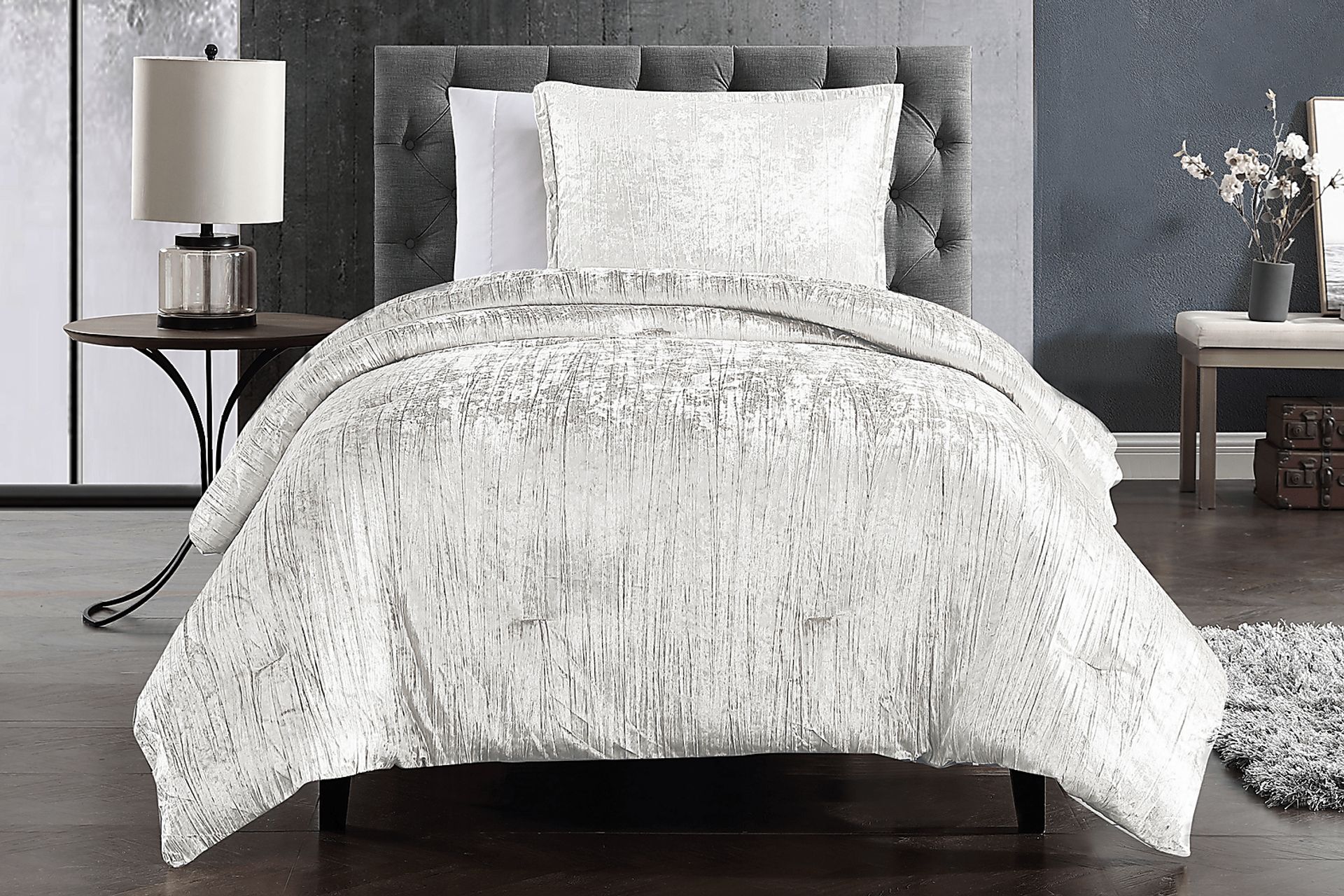 Kids Recine White Twin Comforter Set - Image 1