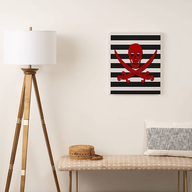 Kids Red Pirate I White Artwork - Thumbnail - Image 2
