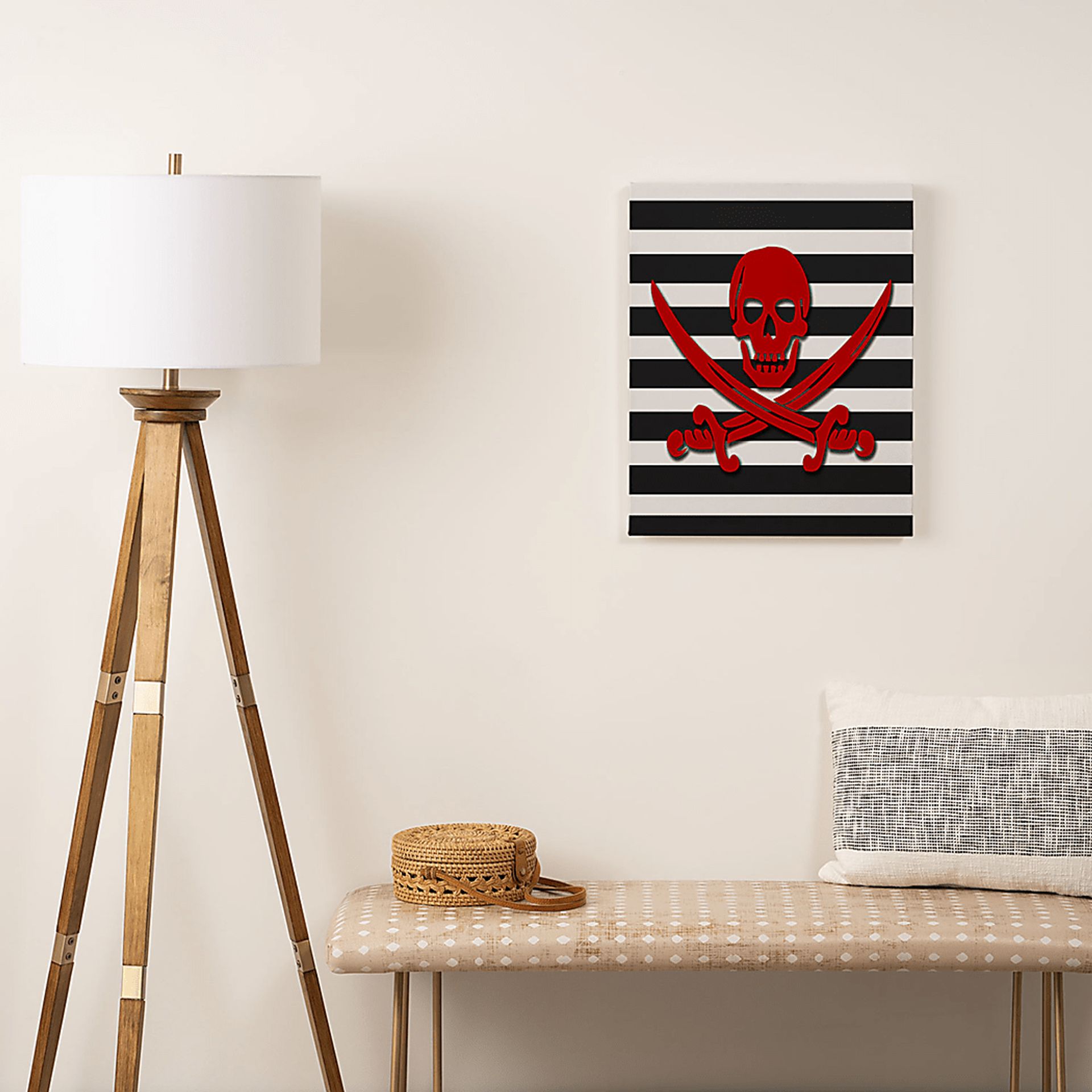 Kids Red Pirate I White Artwork - Image 2