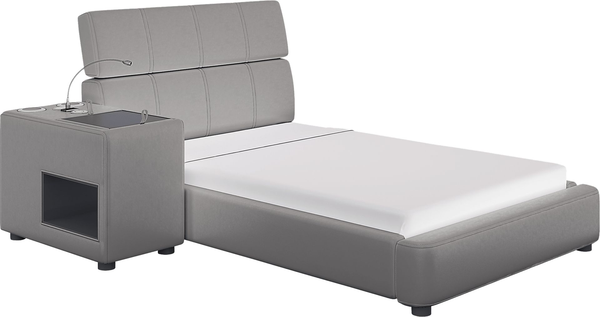 Kids reGen™ Recharged Gray 4 Pc Twin Bed with Nightstand - Image 1