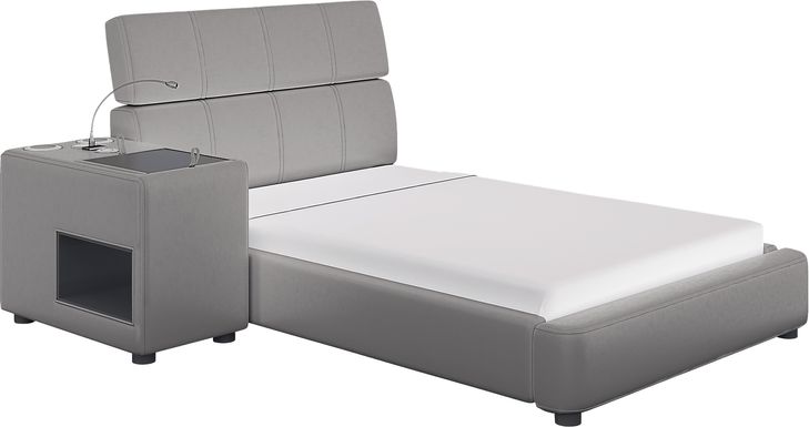Kids reGen™ Recharged Gray 4 Pc Twin Bed with Nightstand