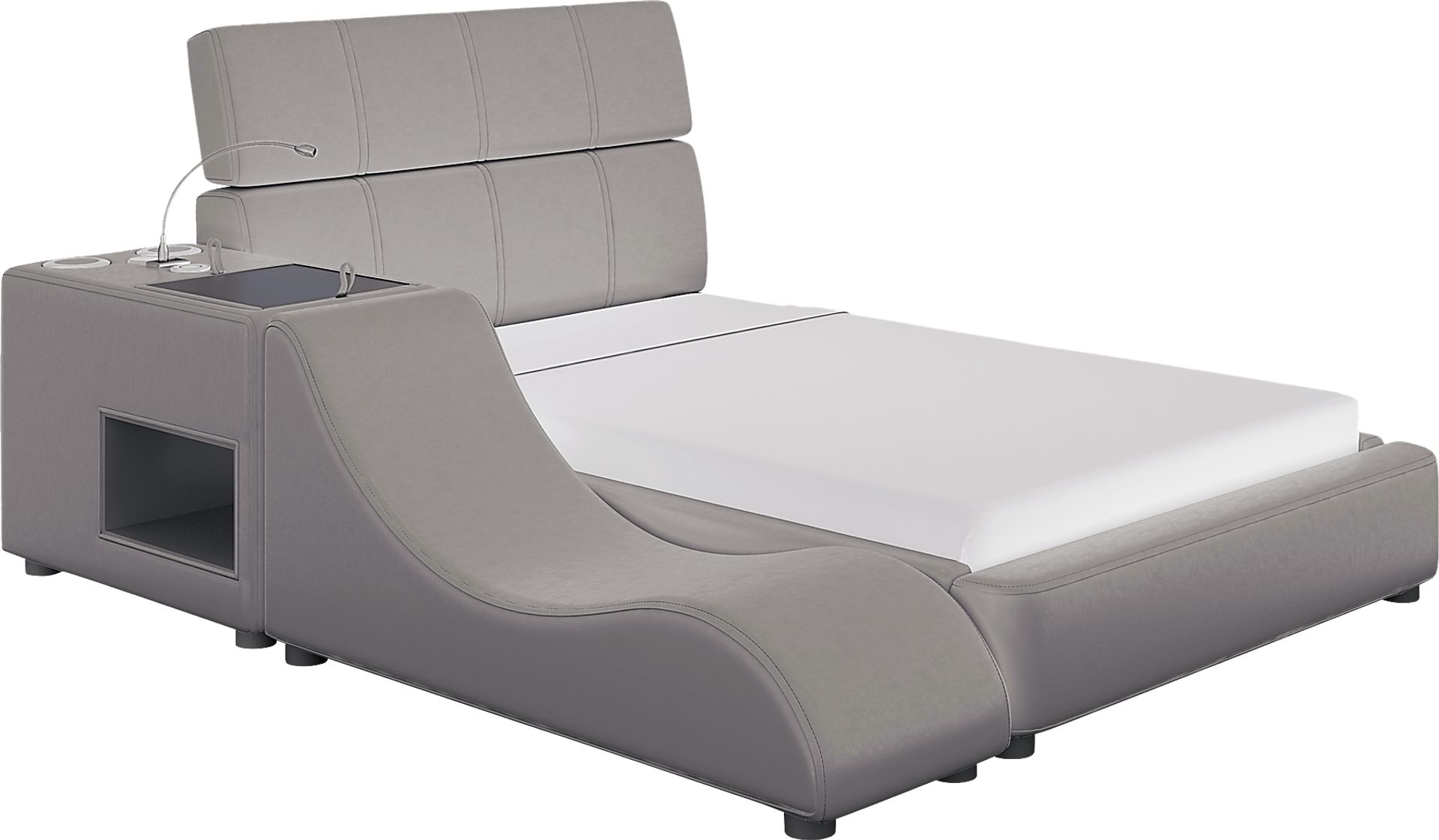 Kids reGen™ Recharged Gray 5 Pc Full Bed with Nightstand and Lounger - Image 1