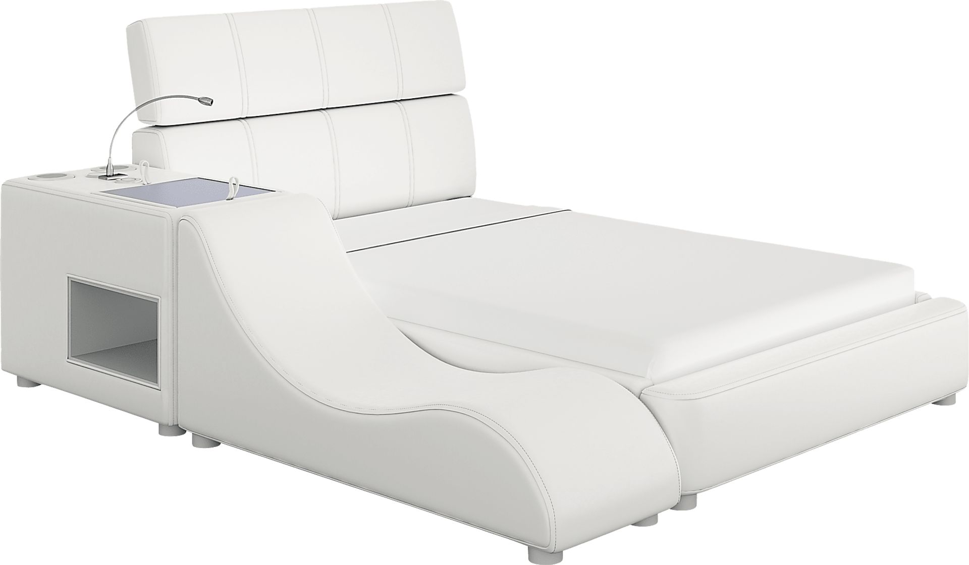Kids reGen™ Recharged White 5 Pc Full Bed with Nightstand and Lounger - Image 1